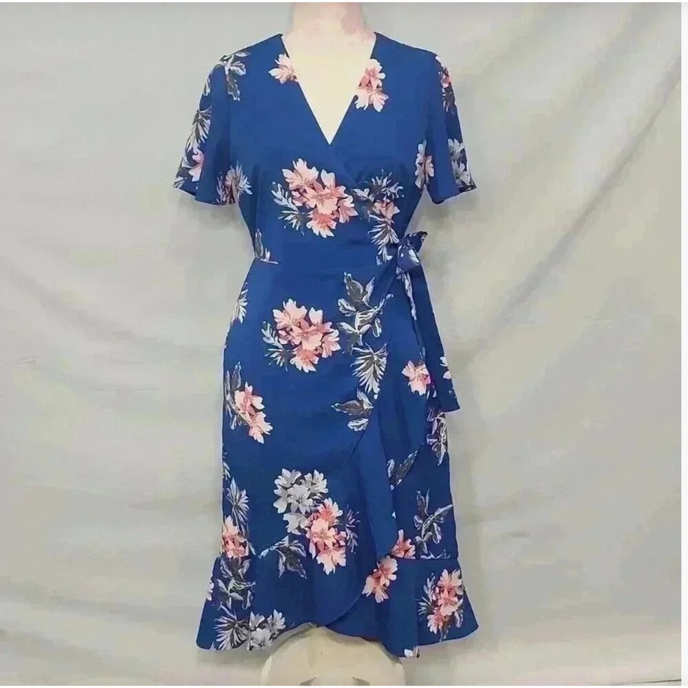 Banana Republic Tropical Wrap Dress Size 0